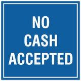 Signs ByLITA Square No Cash Accepted Sign - Easy Installation | Durable Material