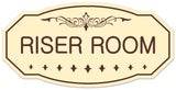 Signs ByLITA Victorian Riser Room Wall or Door Sign - Easy Installation | Durable Wall or Door