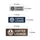 Basic Coffee Lounge Wall or Door Sign