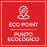 Signs ByLITA Square Eco Point Wall or Door Sign | Spanish Bilingual Business And Office Signs