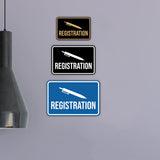 Classic Framed Registration Wall or Door Sign
