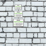Classic Framed Plus Rinse Containers Before Placing In Recycling Bin Door or Wall Sign | Waste Disposal Etiquette