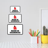 Classic Framed Plus Buzón de Sugerencias Door or Wall Sign | Spanish | Office Business Sign