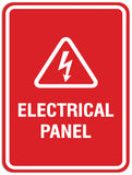 Signs ByLITA Portrait Round Electrical panel Sign - Laser-Engraved Lettering | Durable ABS Plastic | Vibrant Colors | Powerful Foam Tape