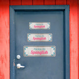 Standard Plus Pardon My Spanglish Door or Wall Sign | Funny Spanish Signs For Stores & Businesses