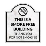 This is A Smoke Free Building Thank You for NOT Smoking' Headstone ? Wall/Door Restroom & Hygiene Sig