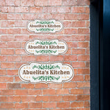 Designer Plus Abuelita's kitchen Door or Wall Sign | Funny Spanish Signs For Stores & Businesses
