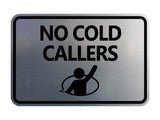 Classic Framed No Cold Callers Wall or Door Sign