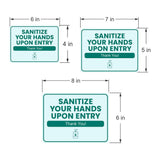 Classic Framed Plus Sanitize Your Hands Upon Entry – Thank You! Door or Wall Sign | Medical Facility Greeting & Reception
