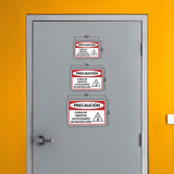 Classic Framed Plus Precaución Caída de Objetos Lleve Equipo de protección Door or Wall Sign | Business Warning Signage