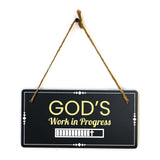 Inspirational and Motivational Religious 5x10 Hanging Plus Wall or Door Sign