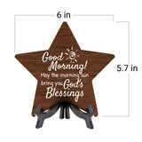 Good Morning Star Table Sign | Family Home Decor | Church And Home Table Signs