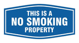 Signs ByLITA Fancy This is a No Smoking Property Durable ABS Plastic Laser Engraved Easy Installation Elegant Design Wall or Door Sign