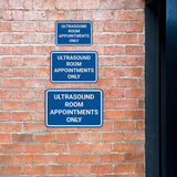 Classic Framed Plus Ultrasound Room Appointments Only Door or Wall Sign | Medical Procedure Rooms Equipment