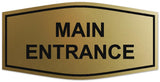 Signs ByLITA Fancy Main Entrance Sign - LEGIBLE Lettering | Durable ABS Plastic | Vibrant Colors | Powerful Foam Tape