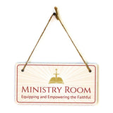 Signs ByLITA Place of Worship Room Signs 5x10 Hanging Plus Wall or Door Sign