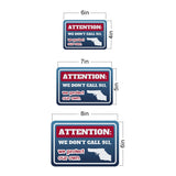 Classic Framed Plus Attention: We Don’t Call 911, We Protect Our Own Door or Wall Sign | Home Security