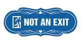 Designer Not An Exit (Runner) Wall or Door Sign