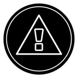 Signs ByLITA Circle General Warning Graphic Door or Wall Sign | Easy Installation | Durable Construction | Promote Health And Safety | Caution Warning Sign for Home, Business and Office Spaces
