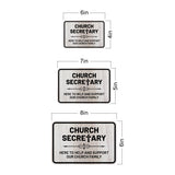Classic Framed Plus Church Secretary – Here To Help and Support Our Church Family Door or Wall Sign | Church and Place of Worship Signs