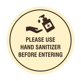 Circle Please Use Hand Sanitizer Before Entering Sign