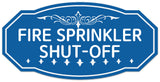 Signs ByLITA Victorian Fire Sprinkler Shut Off Wall or Door Sign - Easy Installation | Durable Wall or Door