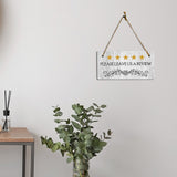 5 Stars Please Leave Us A Review 5x10 Hanging Plus Wall or Door Sign | Business Décor