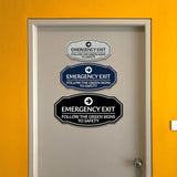 Signs ByLITA Victorian Emergency Exit Follow the Green Signs to Safety Durable Plastic Sign | Easy Installation | Elegant Design Wall or Door Sign