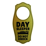 Day Sleeper Do Not Knock Door Hanger | House or Business Door Sign