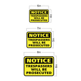 Classic Framed Plus Notice Trespassers Will Be Prosecuted Wall or Door Sign | Health & Safety Warning Signage