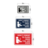 Classic Framed Don't forget to flush once you are done Wall or Door Sign