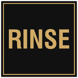 Signs ByLITA Square Rinse Sign - Easy Installation | Durable Material