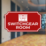 Notched Standard Switchgear Room Wall or Door Sign | Electrical - Commercial Safety & Facility Signs