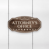 Victorian Plus Attorney's Office Wall or Door Sign | Legal and Courtroom Decoration