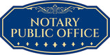 Victorian Plus Notary Public Office Wall or Door Sign | Legal and Courtroom Decoration