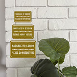 Classic Framed Plus Massage In Session Please Do Not Disturb Door or Wall Sign | Hospitality Signage