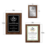 Soccer Customizable Wooden Award Plaque | Easel Mount Option | Achievement and Recognition Personalizable Plaques