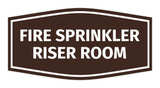 Signs ByLITA Fancy Fire Sprinkler Riser Room Sign | Durable Plastic | Vibrant Colors | Powerful Foam Tape