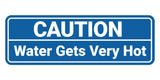 Standard Caution Water Gets Very Hot Wall or Door Sign Multipack