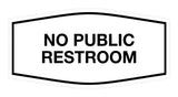 Signs ByLITA Fancy No Public Restroom Sign
