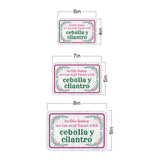 Classic Framed Plus In this house we eat real Tacos with cebolla y cilantro Door or Wall Sign | Funny Spanish Signs For Stores & Businesses