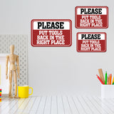 Classic Framed Plus Please Put Tools Back In The Right Place Wall or Door Sign | Home Decor