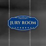 Victorian Plus Jury Room Wall or Door Sign | Legal and Courtroom Decoration