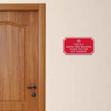 Notched Standard 'This is A Smoke Free Building Thank You for NOT Smoking' Wall or Door Sign
