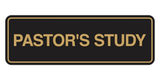 Signs ByLITA Standard Pastor's Study Wall or Door Sign