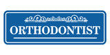 Signs ByLITA Standard Orthodontist Tooth Graphic Dentist Office Decor Wall or Door Sign