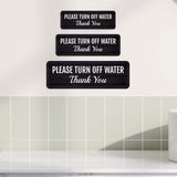 Standard Plus Please Turn Off Water Thank You Wall or Door Sign | Public Spaces Signage