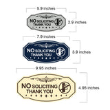 Victorian NO Soliciting Thank You (Knocking Hand) Wall or Door Sign