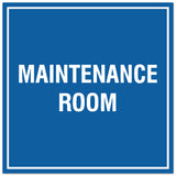 Signs ByLITA Square Maintenance Room Sign - Easy Installation | Durable Material