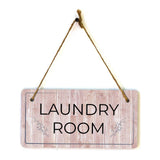 Rooms & Spaces | Rustic Red Wood 5 x 10" Hanging Signs